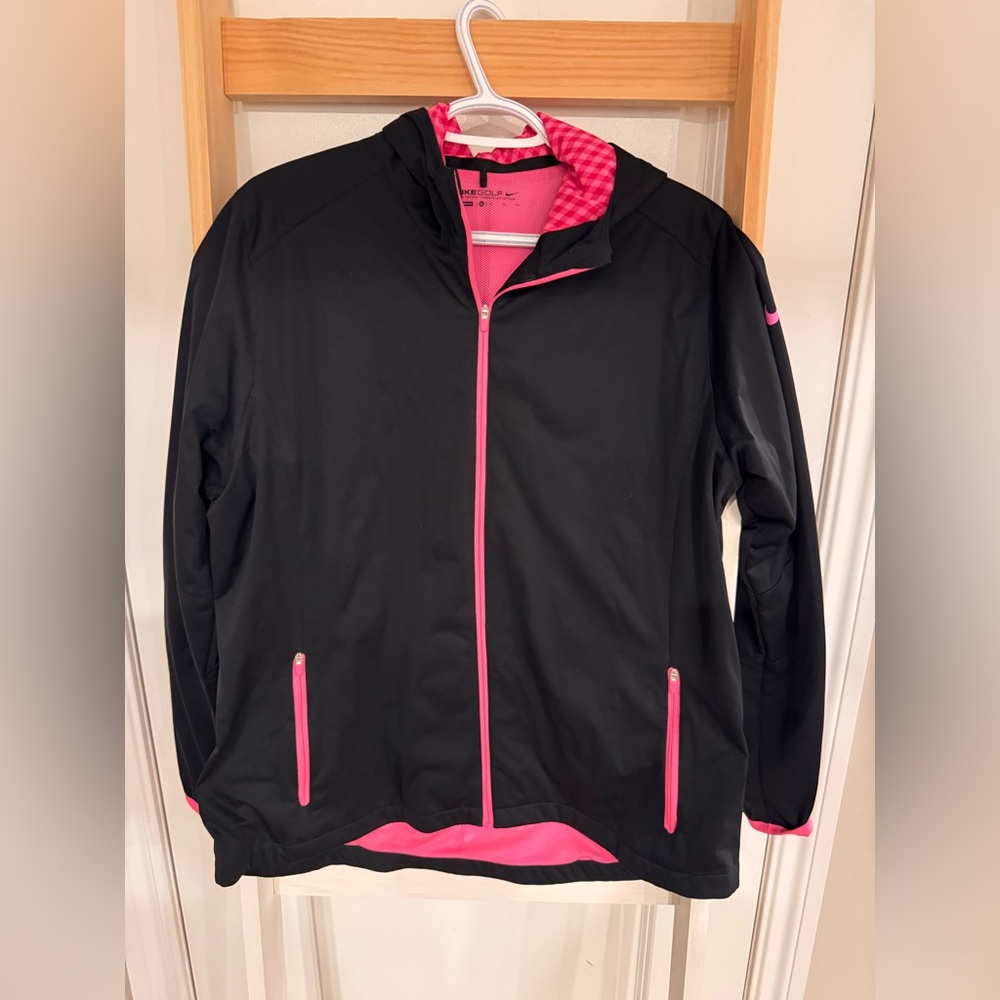 Nike Women's Black and Pink Jacket